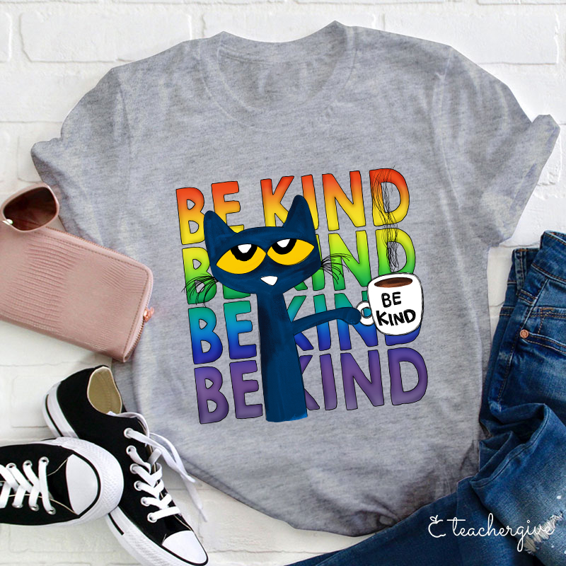 Be Kind Coffee Be Kind Cat T-Shirt