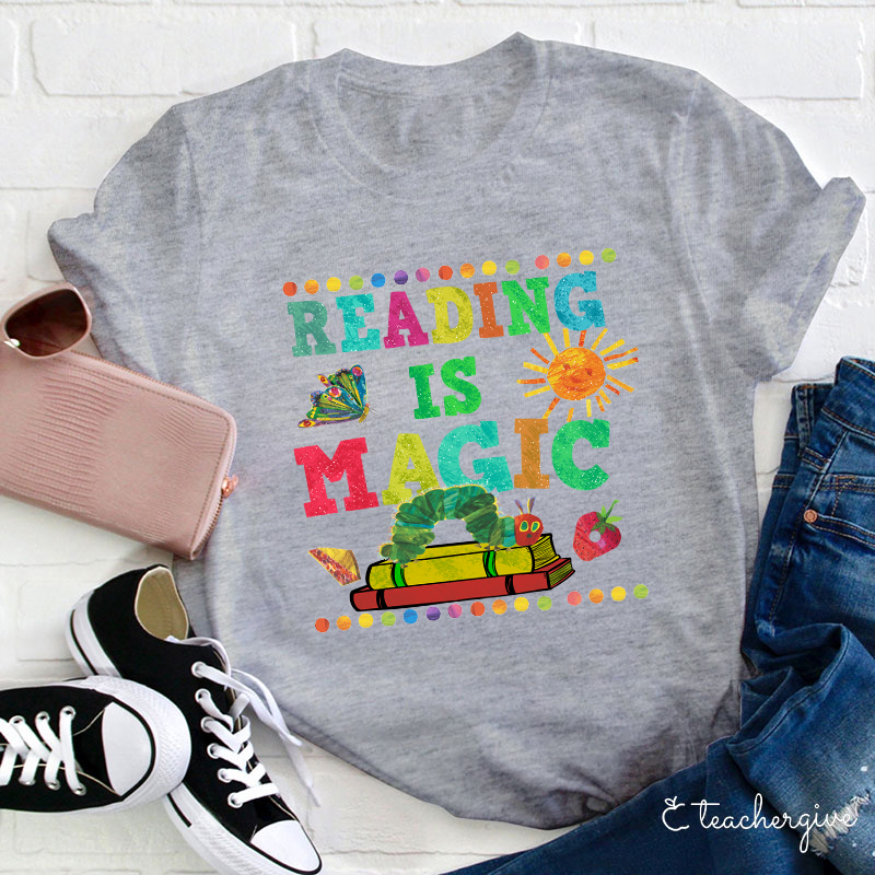 Reading Is Magic Teacher T-Shirt