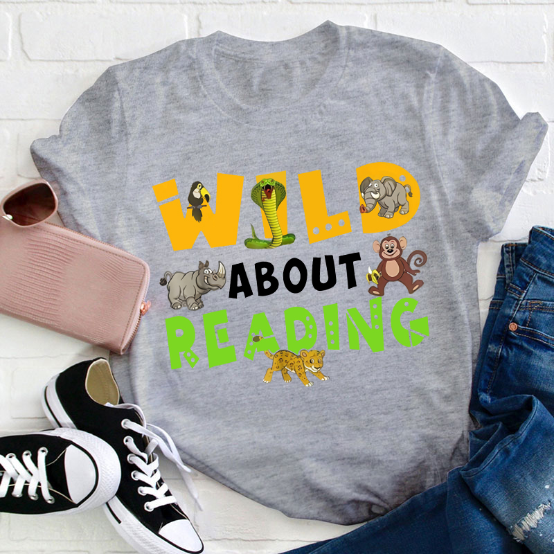 Wild About Reading Animals T-Shirt