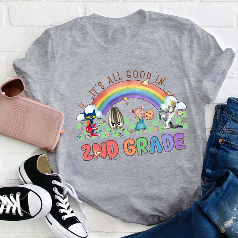 Personalized Grade It's All Good In Teacher T-Shirt