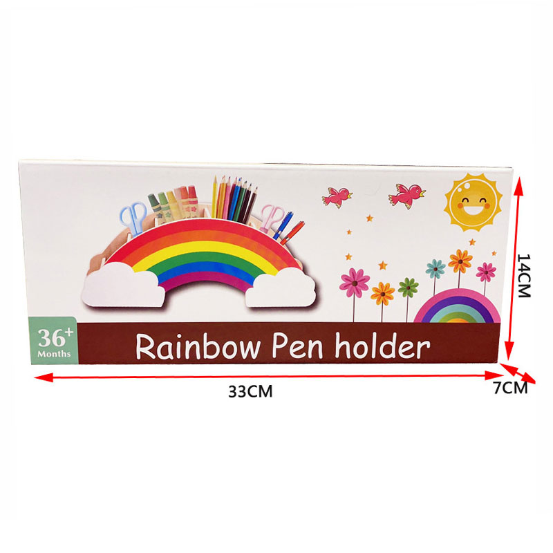 Personalized Name Rainbow Desk Pencil Holder