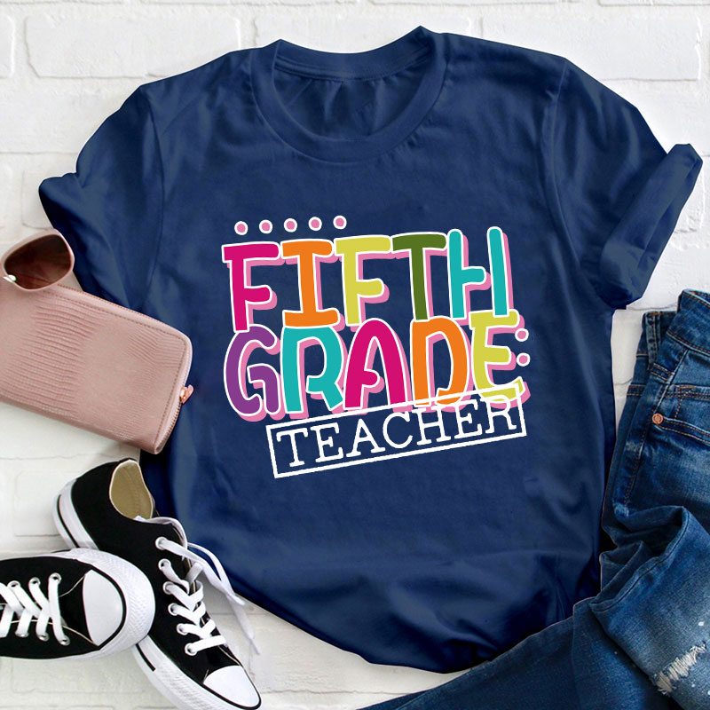 Personalized Grade Teacher T-Shirt