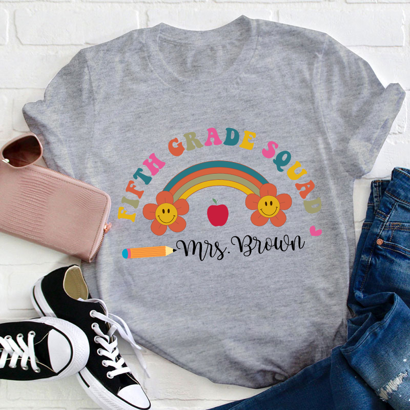 Personalized First Grade Squad T-Shirt