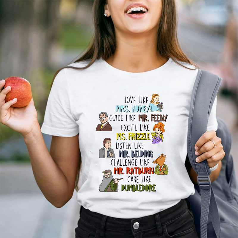 Love Like Care Like Teacher T-Shirt