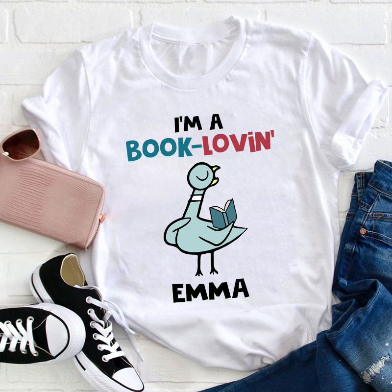 Personalized Name I Am A Book Loving Teacher T-Shirt