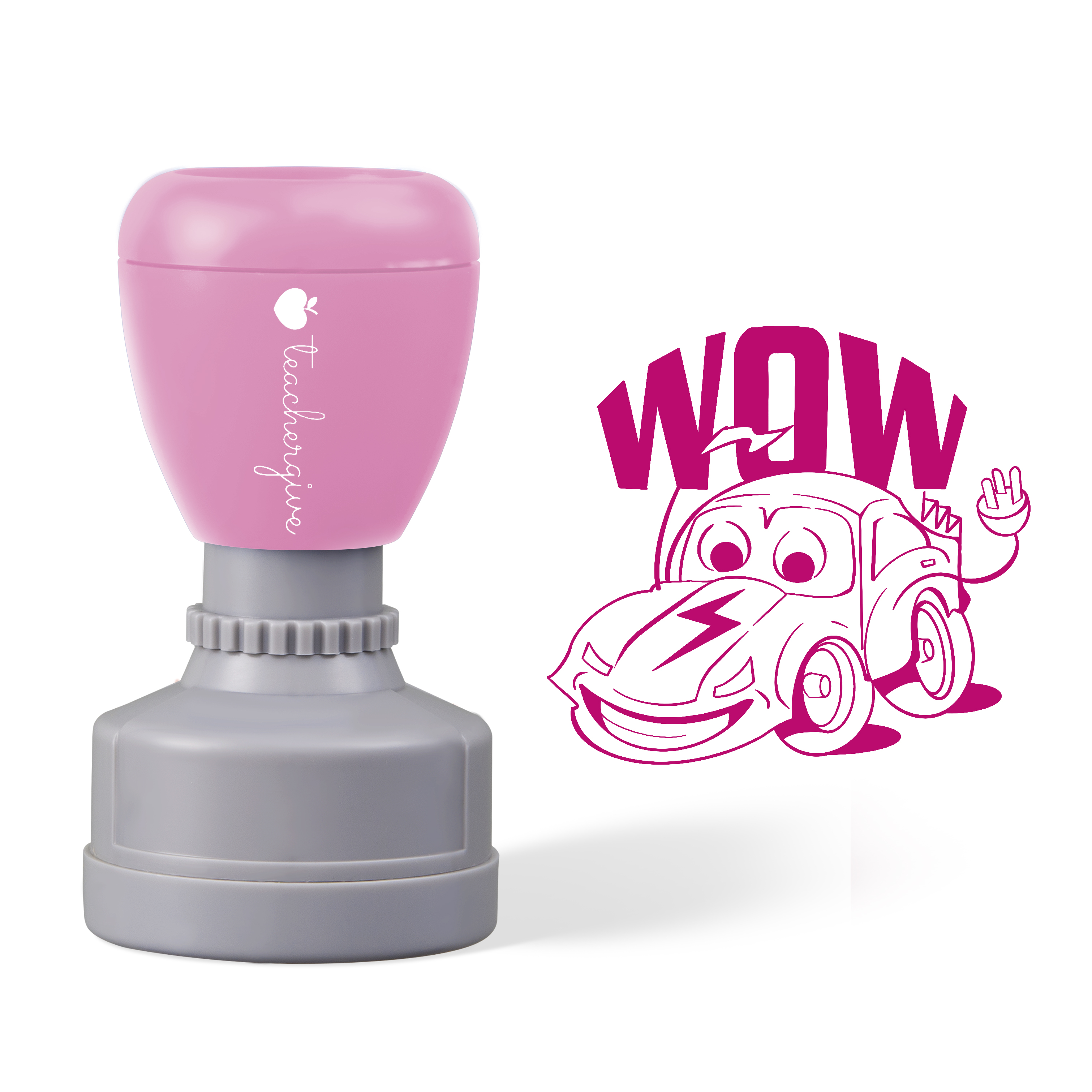 Wow Car Teacher Stamp