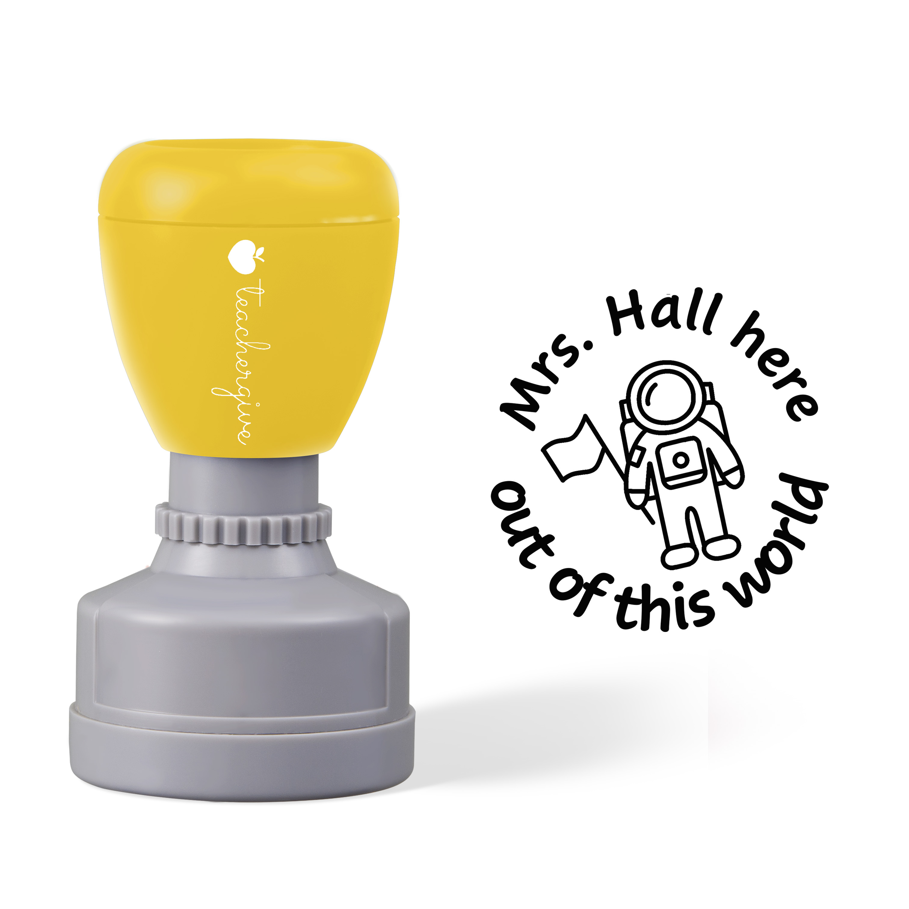 Personalized Spaceman Stamp