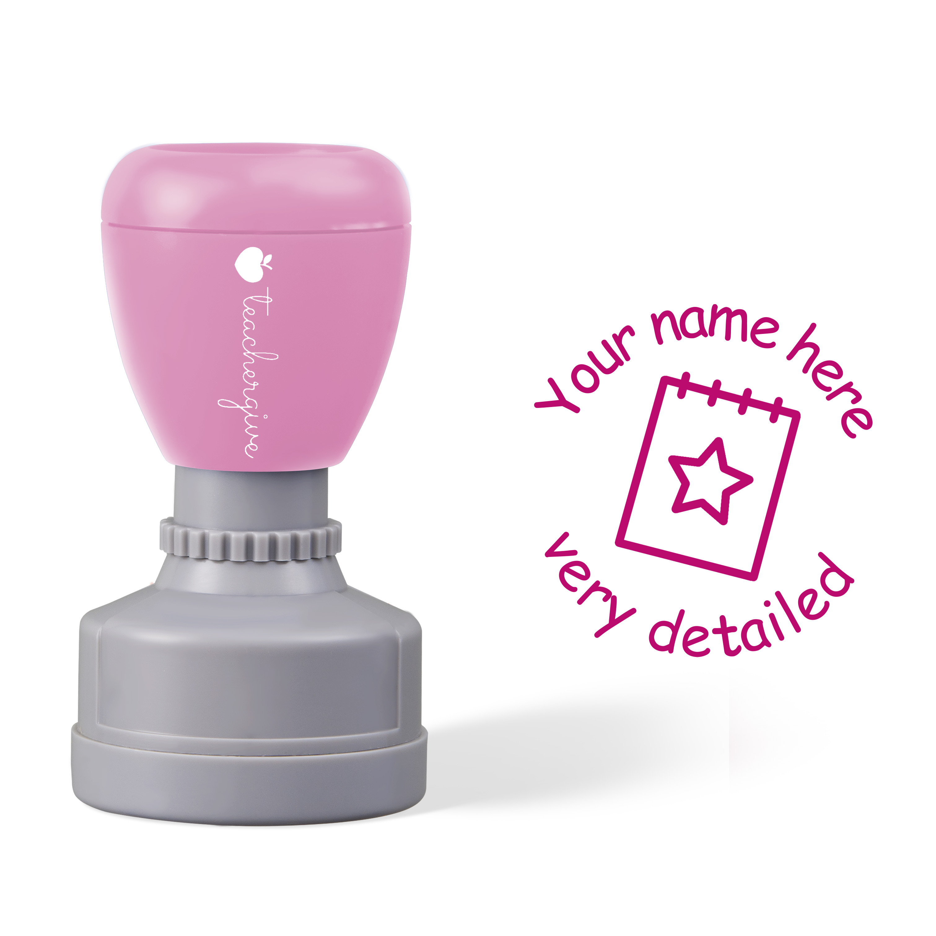 Personalized Very Detailed Work Stamp