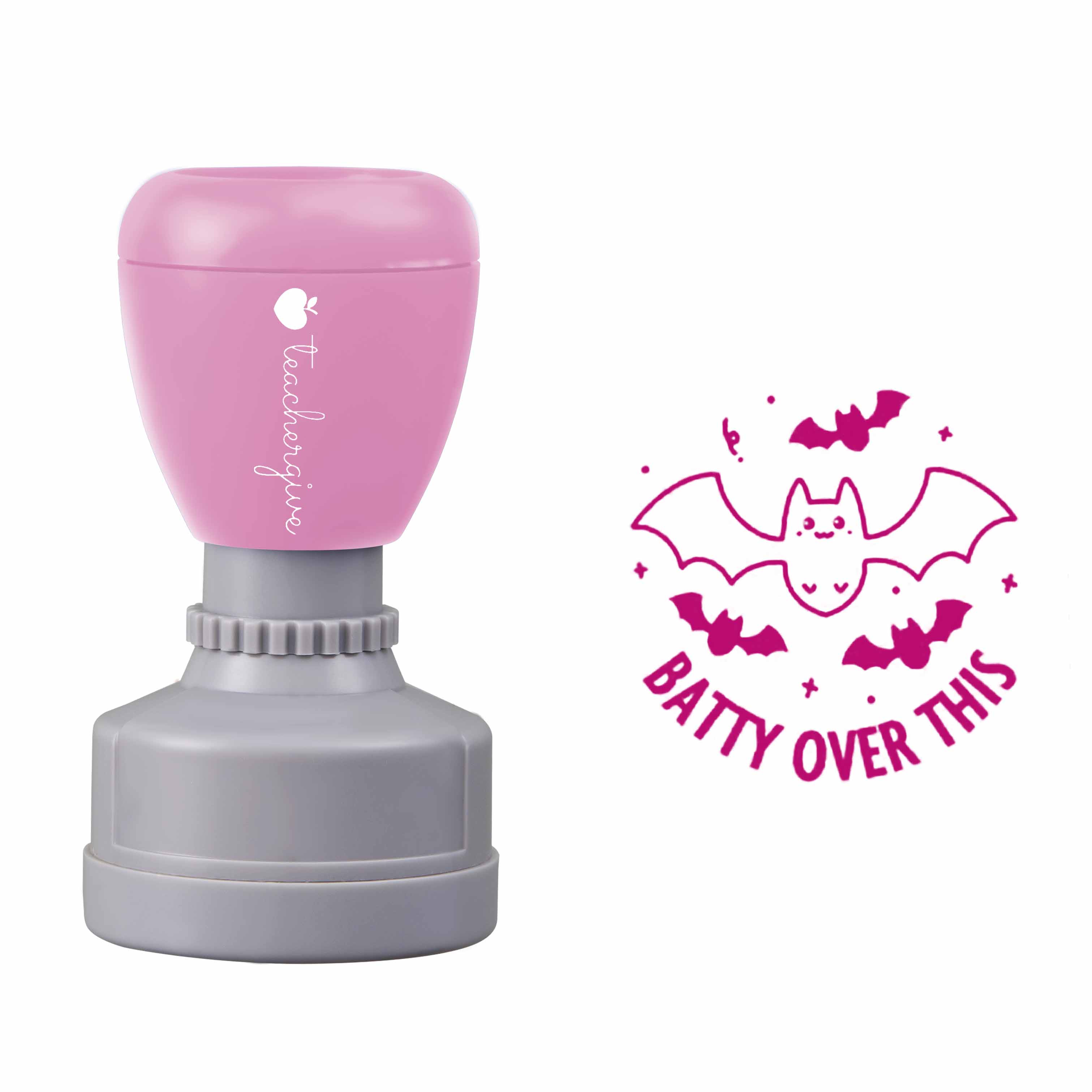 Batty Over This Teacher Stamp