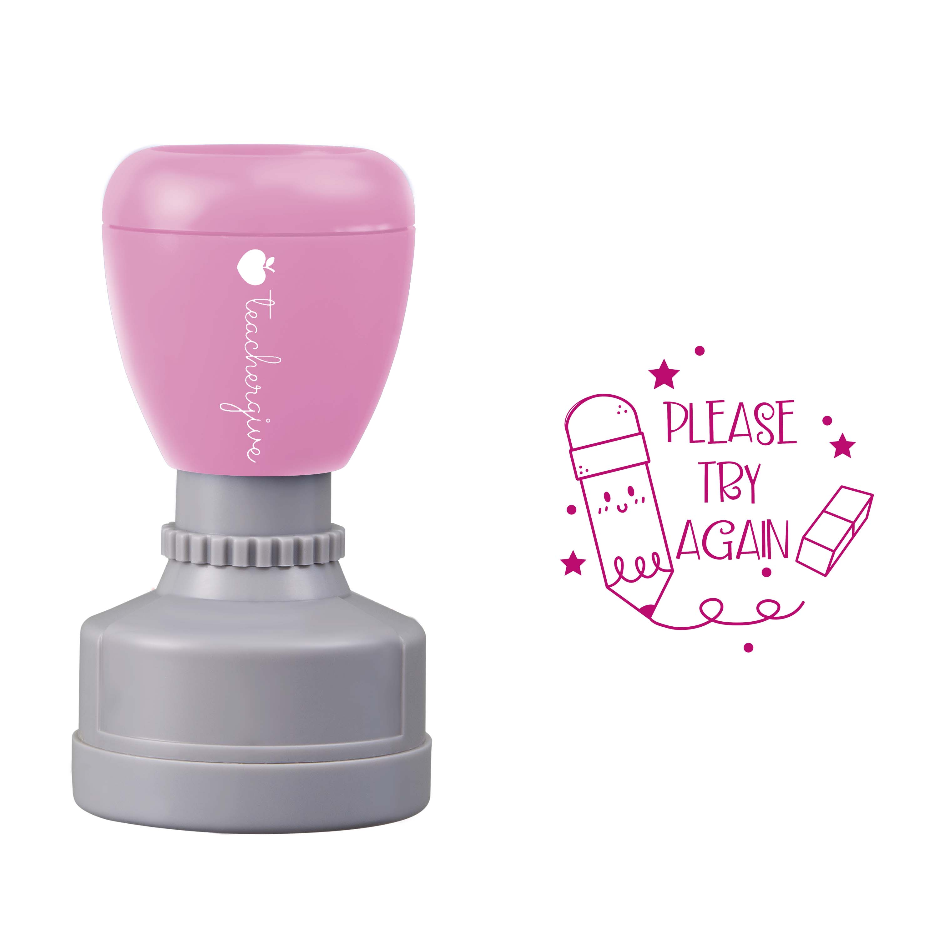 Please Try Again Teacher Stamp