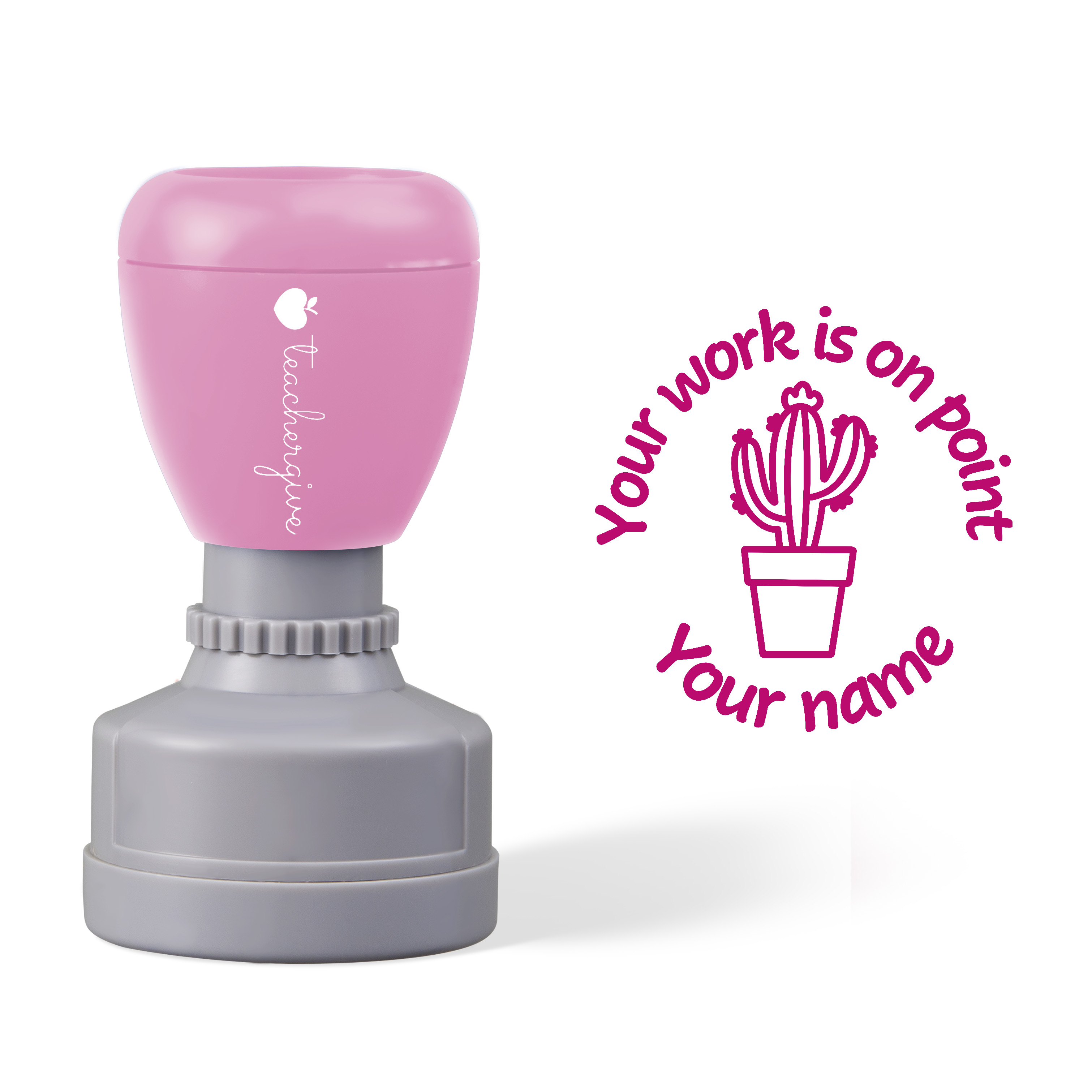 Personalized Cactus On Point Stamp