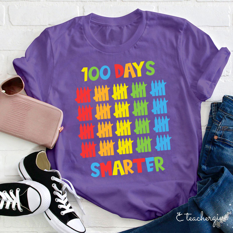 100 Days Of Being Smart Teacher T-Shirt