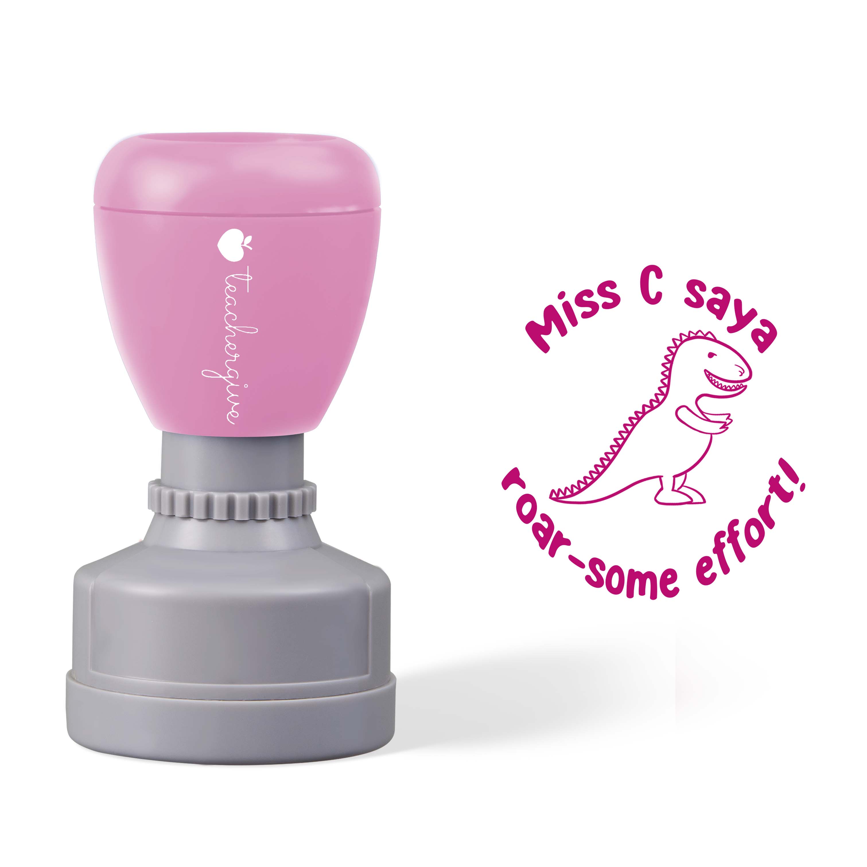 Personalized  Roar-some Effort Teacher Stamp