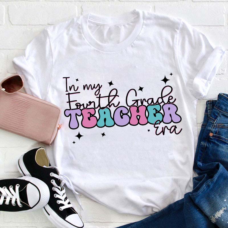 Personalized Grade In My Teacher Era Teacher T-Shirt
