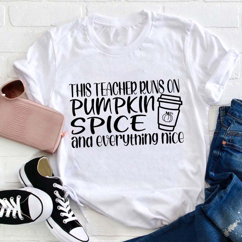 Pumpkin Spice Teacher T-Shirt
