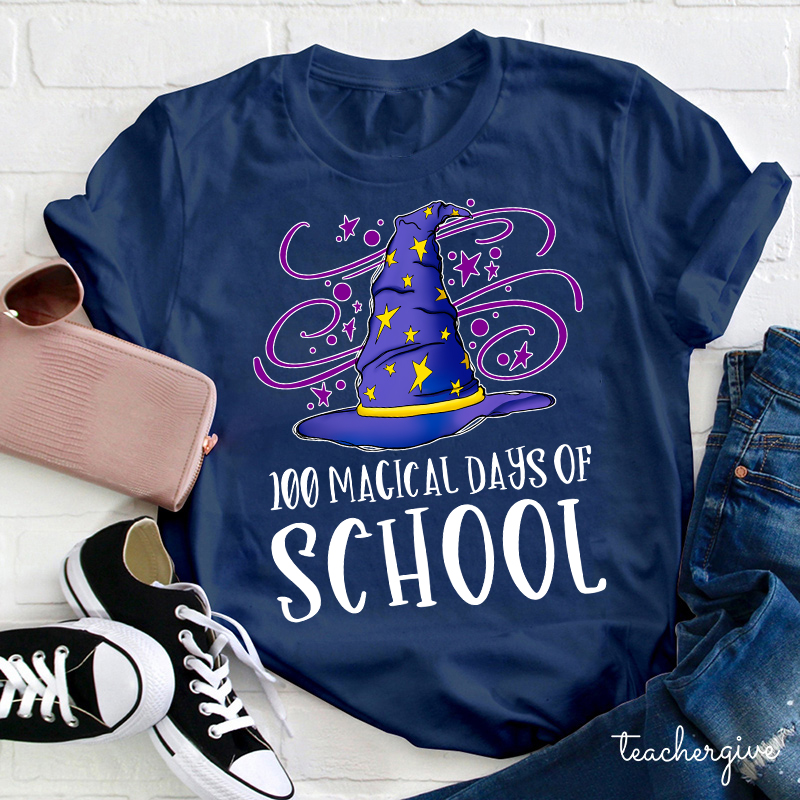 100 Magical Days Of School Teacher T-Shirt
