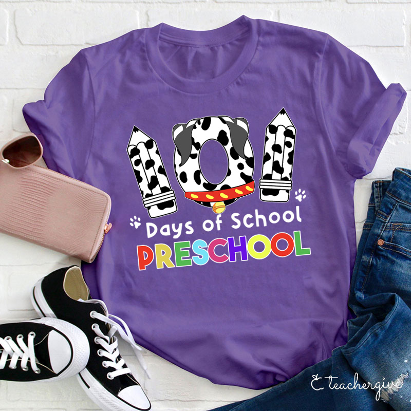 Personalized 101 Days Of School Teacher T-Shirt