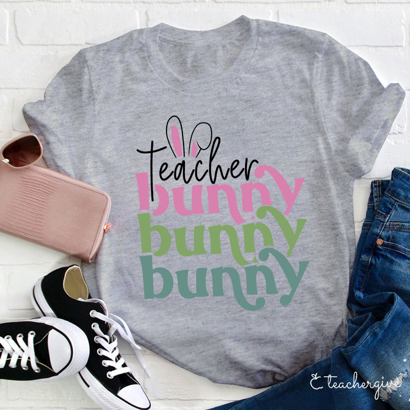 Hoppy Bunny Teacher T-Shirt