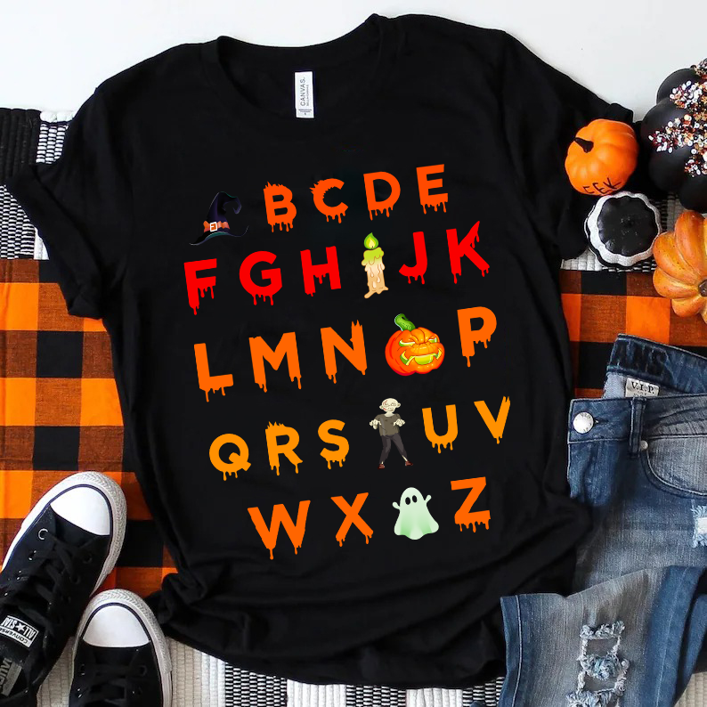 Halloween Alphabet T-Shirt