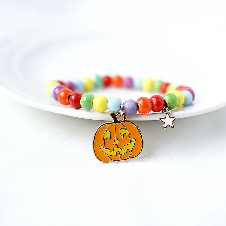 The Laughing Pumpkin Beads Metal Bracelet