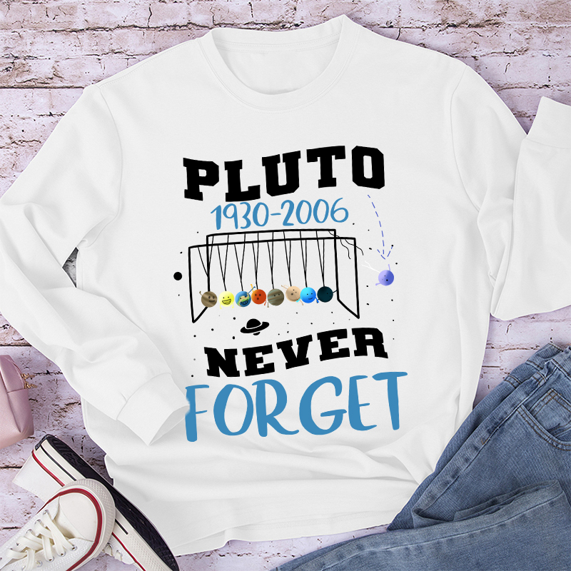 Pluto Never Forget Long Sleeve T-Shirt