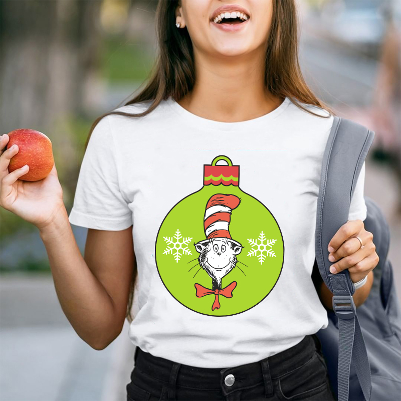 The Cat In The Hat Christmas Teacher T-Shirt