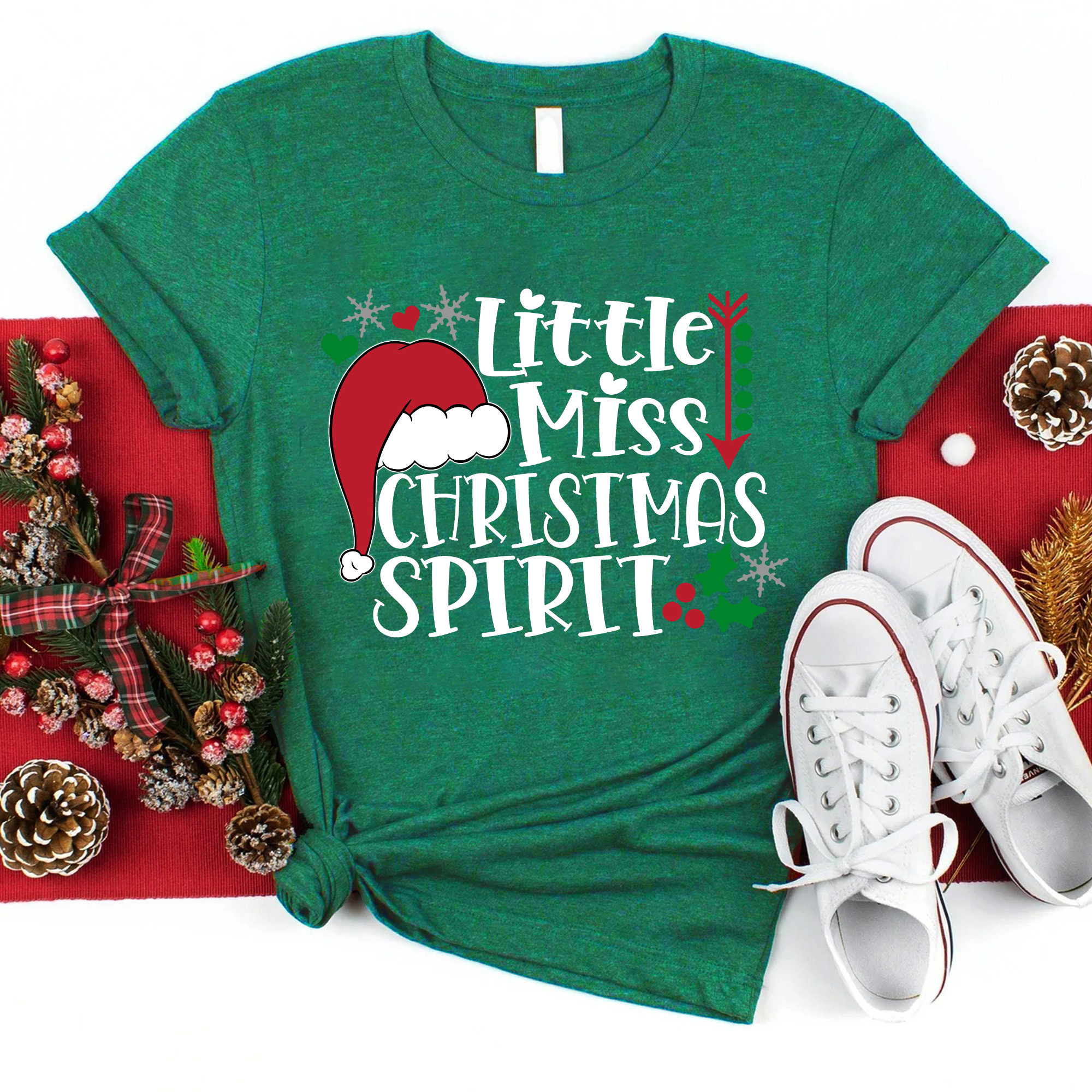 Little Miss Christmas Spirit T-Shirt