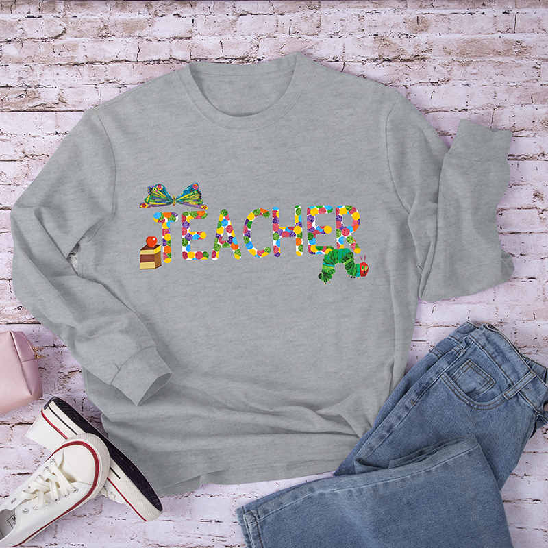 Teacher Butterflies Long Sleeve T-Shirt