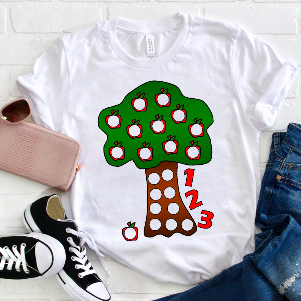 Apple Tree 123  T-Shirt