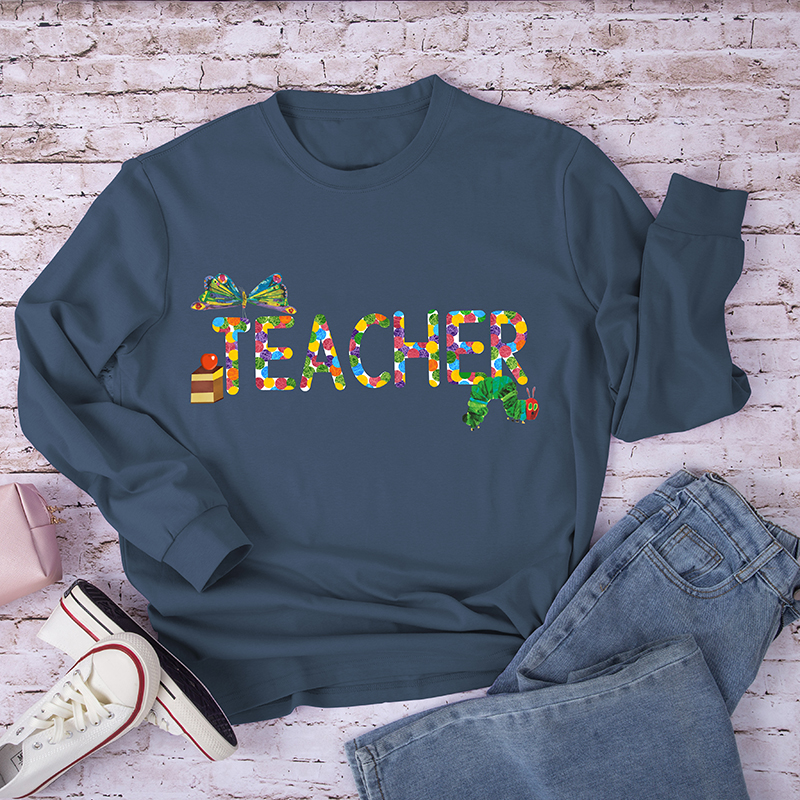 Teacher Butterflies Long Sleeve T-Shirt
