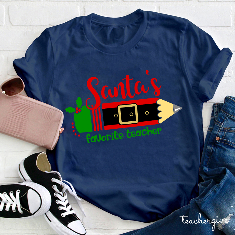 Santa's Favorite Teacher T-Shirt