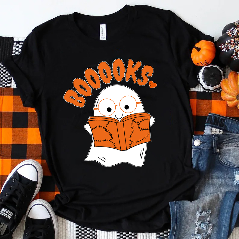 Booooks Cartoon T-Shirt