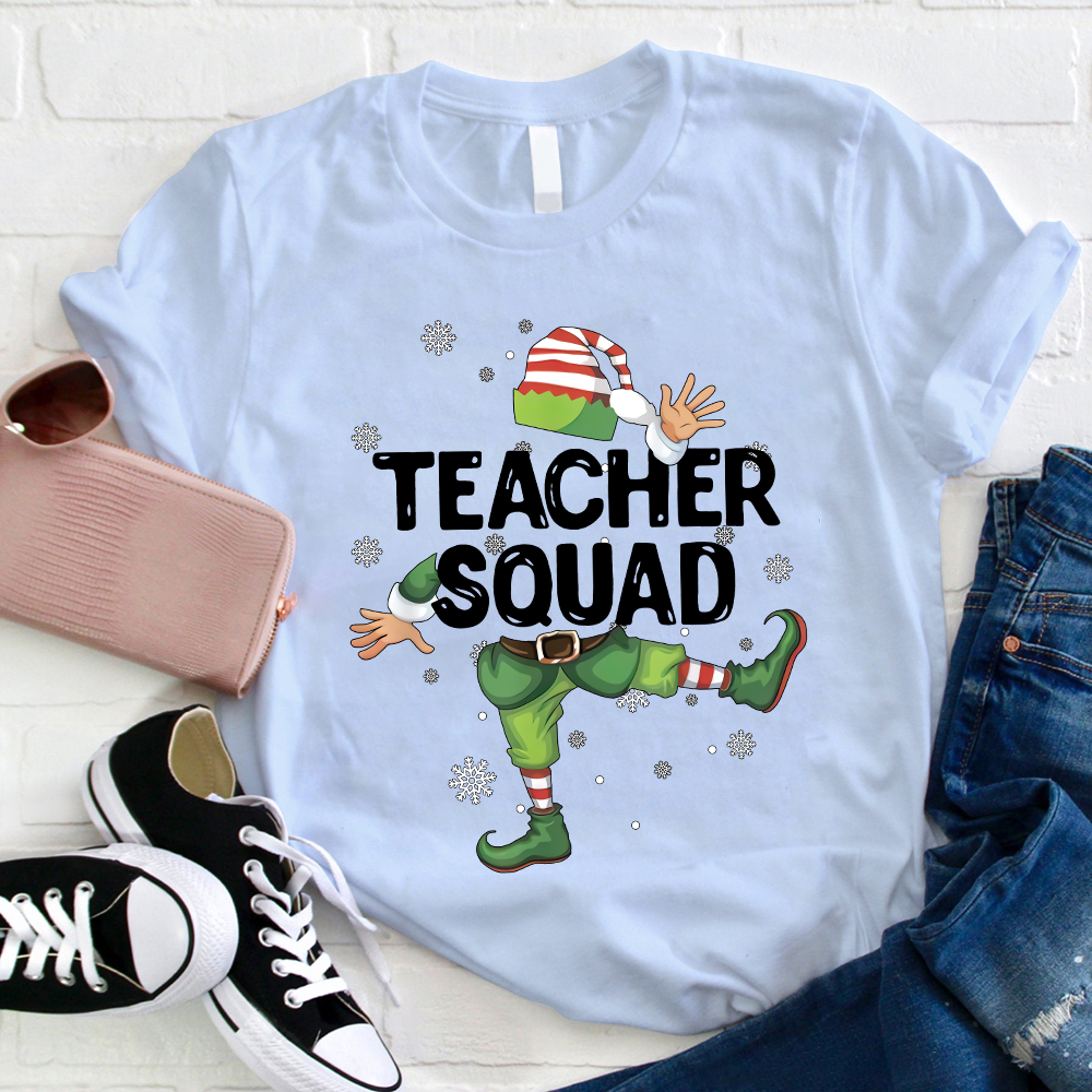 Teacher Squad Elf Teacher T-Shirt