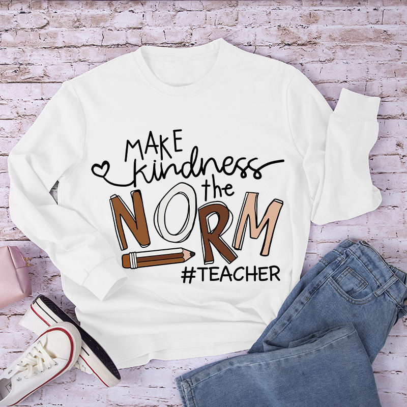 Make Kindness The Norm Long Sleeve T-Shirt