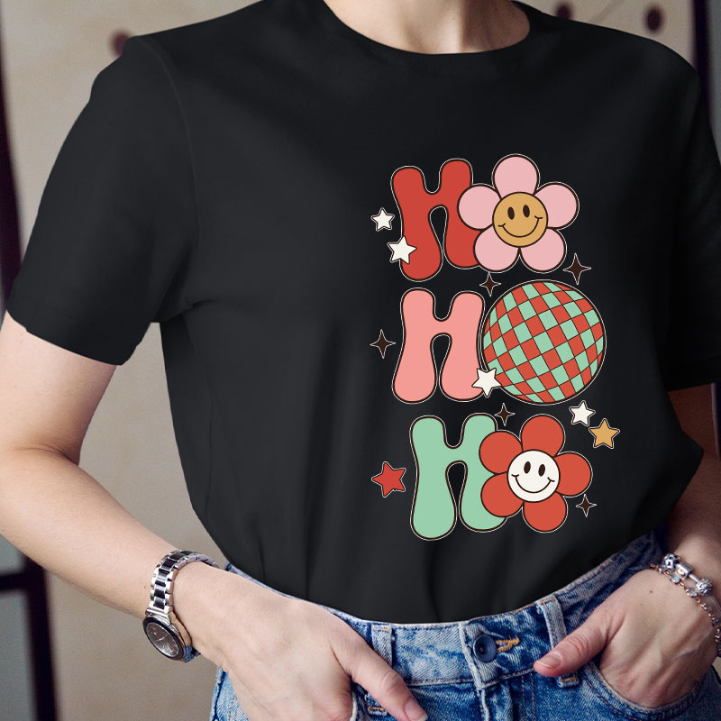 Ho Ho Ho It's Christmas Ball Time Teacher T-Shirt