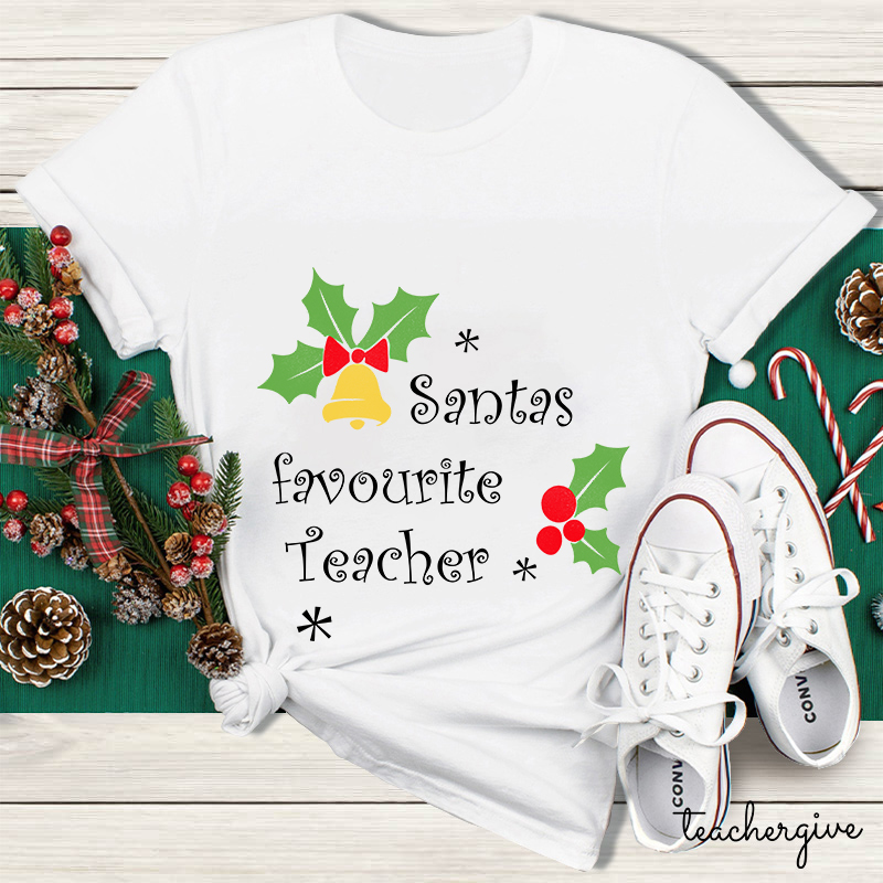 Santa's Favorite Teacher T-Shirt