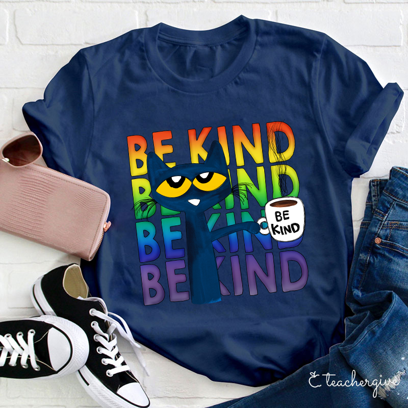Be Kind Coffee Be Kind Cat T-Shirt