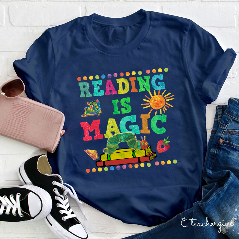 Reading Is Magic Teacher T-Shirt