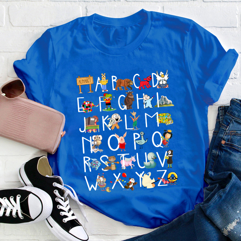 26 Alphabet Animals Teacher T-Shirt