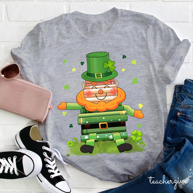 Book Leprechaun Teacher T-Shirt