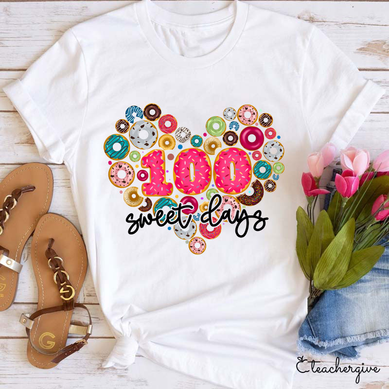100 Sweet Days Teacher T-Shirt