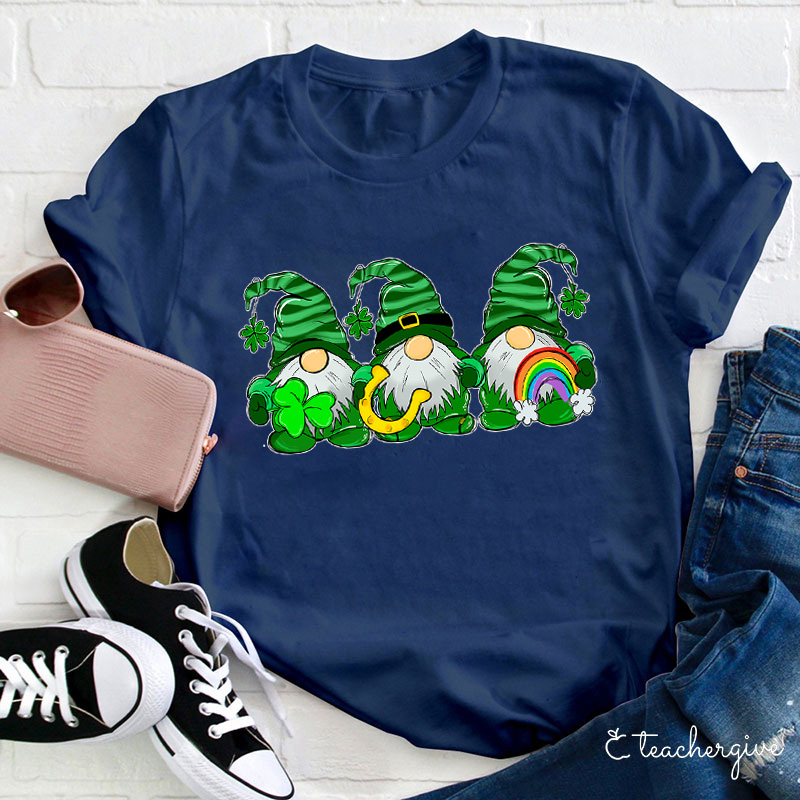 Clover Gnomies Teacher T-Shirt