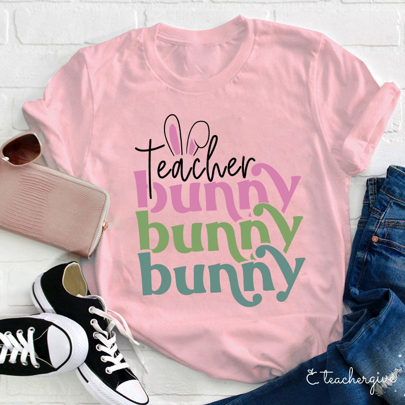 Hoppy Bunny Teacher T-Shirt
