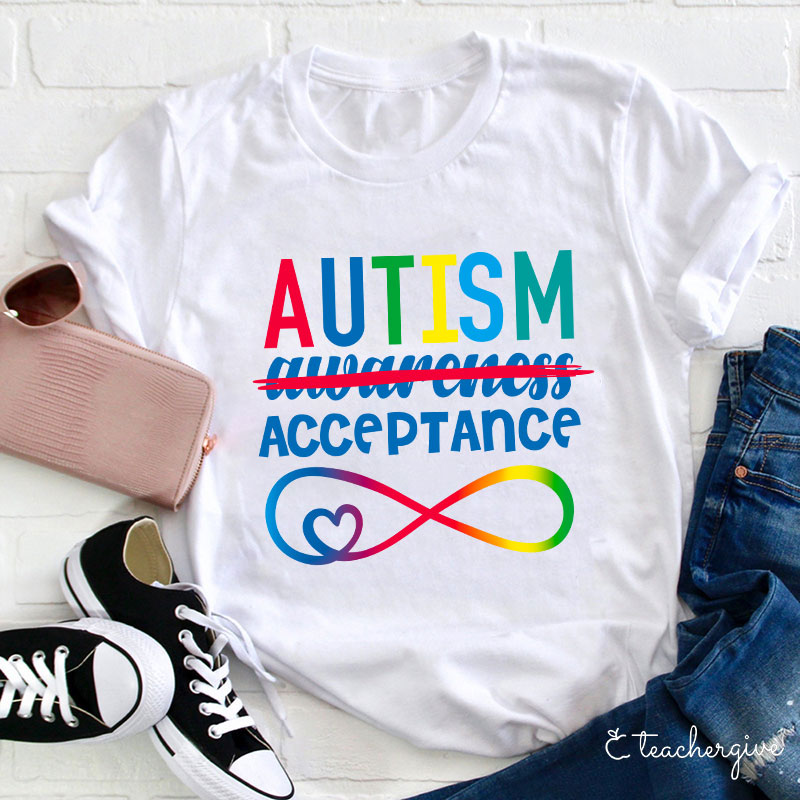Autism Acceptance Teacher T-Shirt