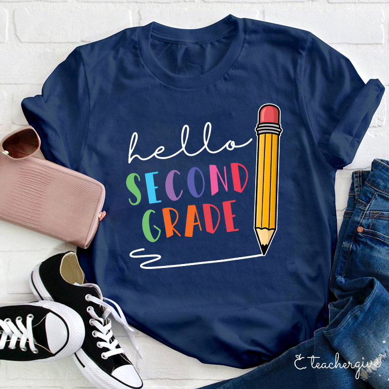 Personalized Hello Kindergarten  Big Pencil T-Shirt