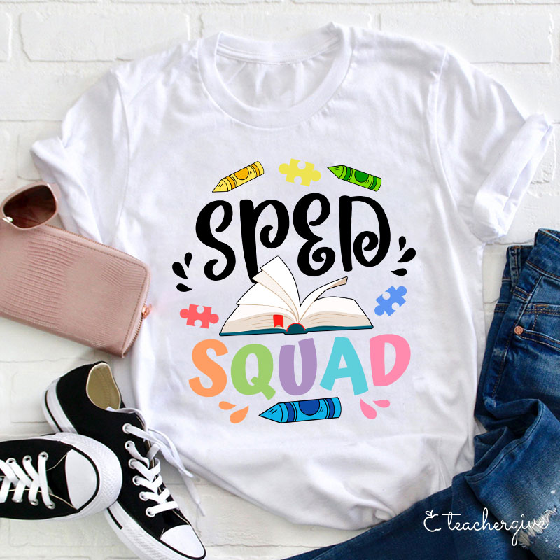 Sped Squad Book   T-Shirt