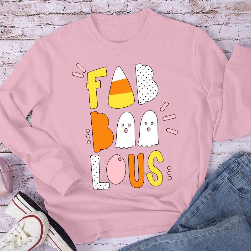 Fab Boo Lous Happy Sunny Vibes Long Sleeve T-Shirt