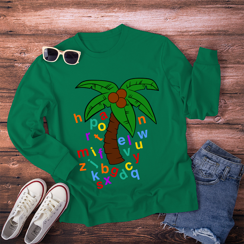 Chicka Chicka Boom Boom Tree Long Sleeve T-Shirt
