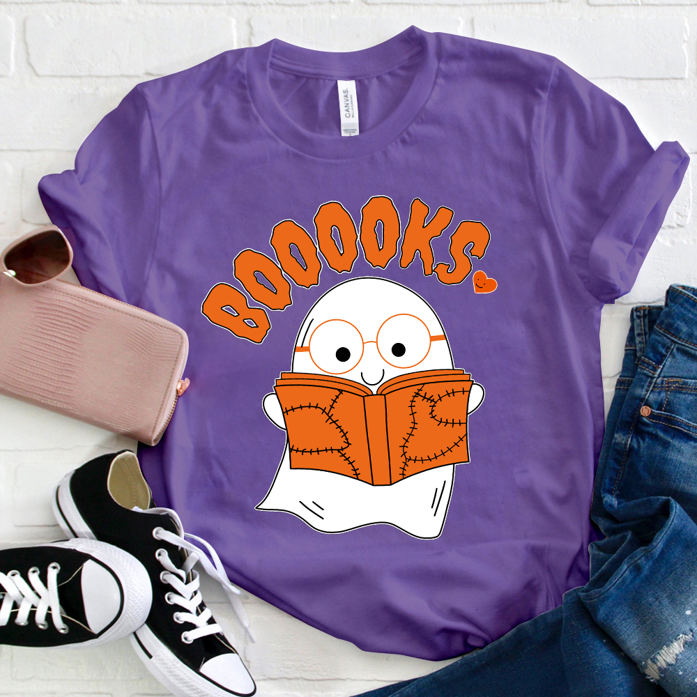 Booooks Cartoon T-Shirt