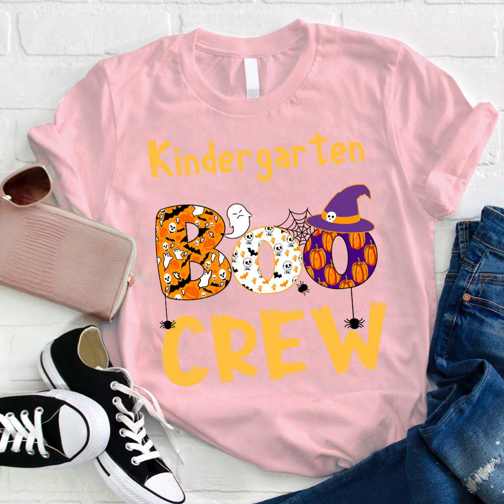 Personalized Kindergarten Boo Crew T-Shirt